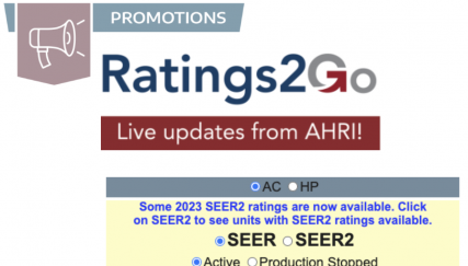 Find Parts and AHRI Ratings Through ADP